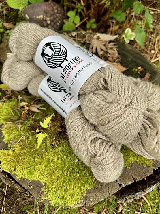 Knitted Colorwork Hat Sheep Fiber